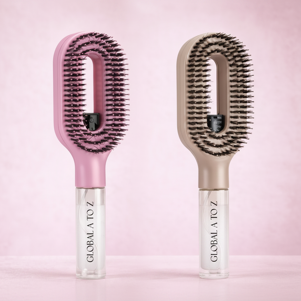 MistFlow Detangler Brush - Spray Feature Close-up